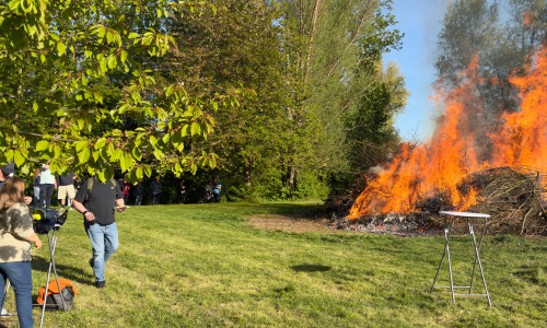 Maifeuer am Fümmelsee.
