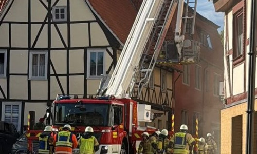 Die Feuerwehr übte die Personenrettung in Schöningen.