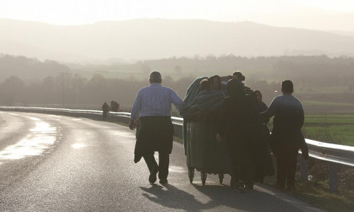 Flüchtlinge auf der Balkanroute (Archiv)