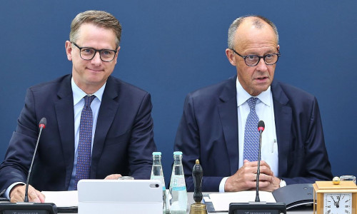 Carsten Linnemann und Friedrich Merz (Archiv)