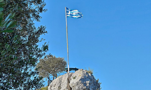 Fahne von Griechenland (Archiv)