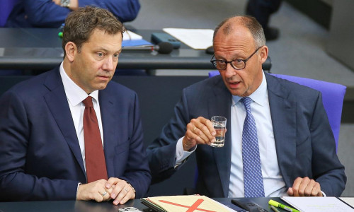 Lars Klingbeil, Friedrich Merz am 11.06.2026
