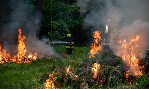 Das Feuer wurde nicht nur simuliert.