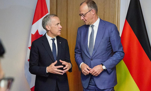 Mark Carney und Friedrich Merz am 17.06.2026
