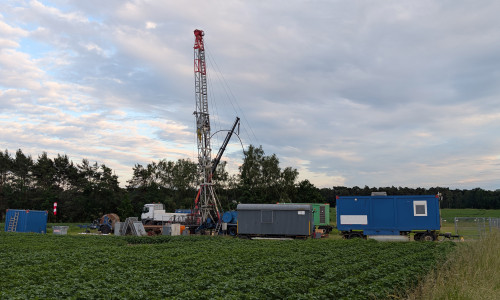 Die Bohrung Hankensbüttel-Süd 87 nach dem Ereignis.