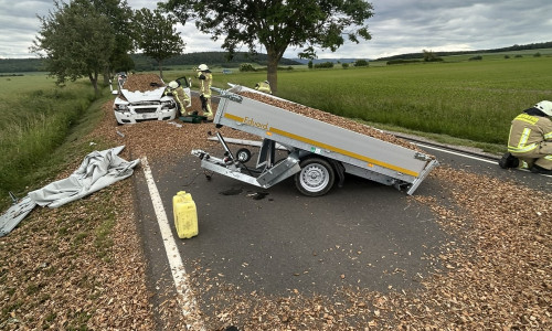 Am Mittwoch kam es zu einem Verkehrsunfall auf der L496.