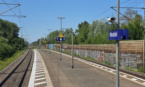 Wie weit sind die Arbeiten am Bahnhof Weddel? Video