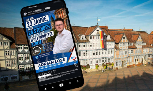 Auf Instagram verkündet Adrian Lose seine Kandidatur auf das Bürgermeisteramt.