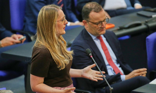 Katharina Dröge und Jens Spahn (Archiv)