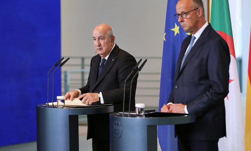 Abdelmadjid Tebboune und Friedrich Merz am 16.07.2026