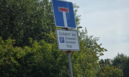 An der Halchterschen Straße finden Bauarbeiten statt. Die nZufahrt ist nur bis zum SchmidtTerminal möglich.