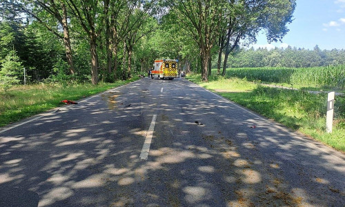 Unfallstelle L 124 (Archiv)