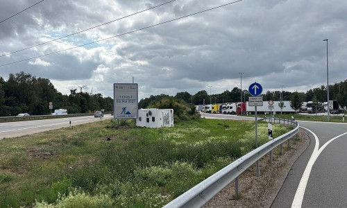 Wohnmobil verunfallt auf Autobahn 1 (Archiv)