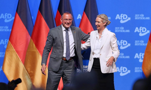 Tino Chrupalla und Alice Weidel am 05.07.2026