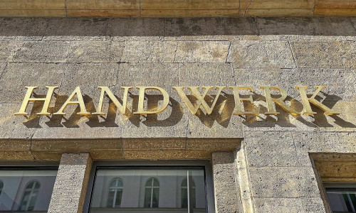 Handwerk-Schriftzug (Archiv)