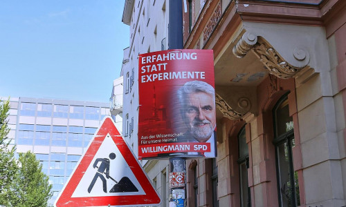 Wahlplakate vor der Landtagswahl in Sachsen-Anhalt (Archiv)