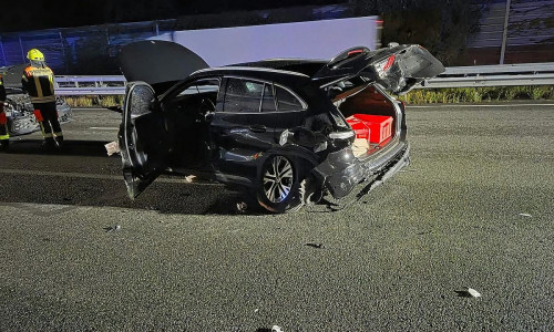 Eines der verunfallten Fahrzeuge (Archiv)