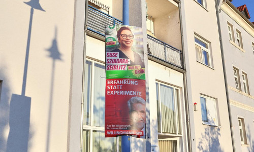 Wahlplakate vor der Landtagswahl in Sachsen-Anhalt (Archiv)