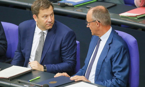 Lars Klingbeil und Friedrich Merz (Archiv)