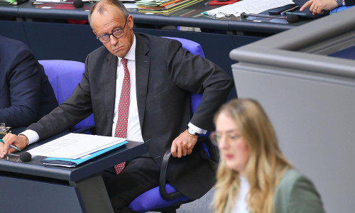 Friedrich Merz und Katharina Dröge (Archiv)