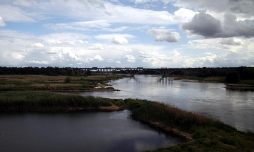 Fluss Oder an der Grenze Deutschland - Polen (Archiv)