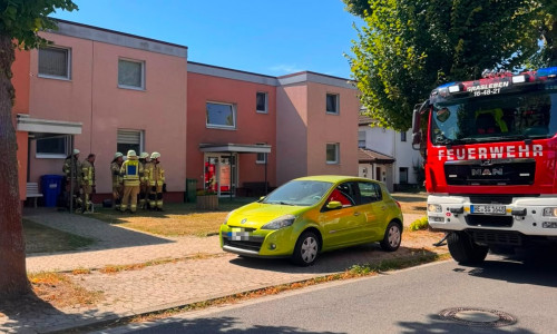 Einsatz in einem Wohnkomplex.