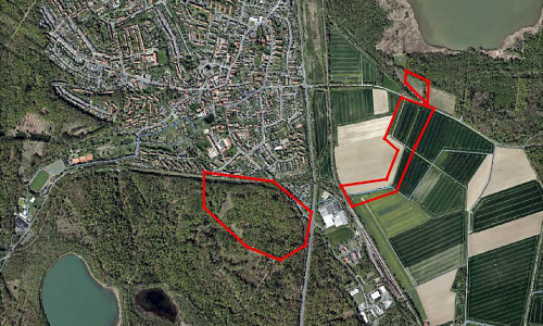 Das Projektgebiet Wasserzufuhr Heerter See.