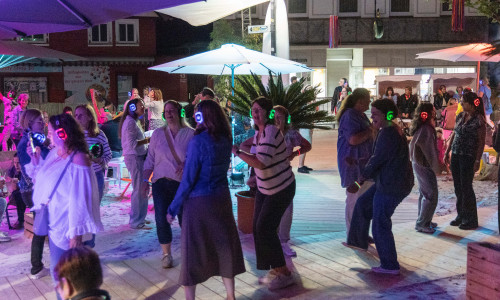Kam gut an: Die Silent-Party am StadtStrand in Salzgitter-Bad.