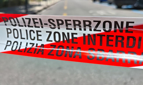 Polizei-Absperrung in der Schweiz (Archiv)