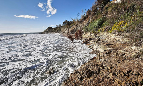 Strand auf Korfu am Mittelmeer