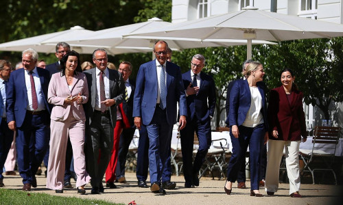 Kabinettsklausur im Schloss Neuhardenberg am 25.08.2026