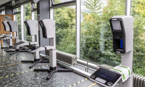 Die Fotoautomaten im Rathaus.