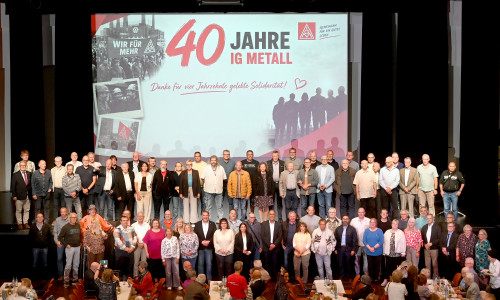 Die IG Metall feierte mit ihren Jubilaren. 