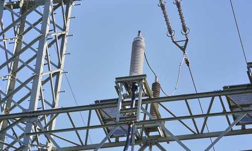 Strommast der Energieinfrastruktur (Archiv)