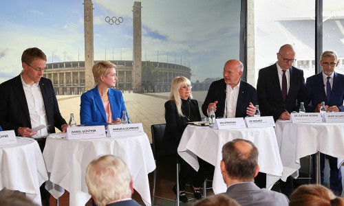 Vorstellung des Berliner Konzepts für Olympia-Bewerbung im Mai 2025 (Archiv)