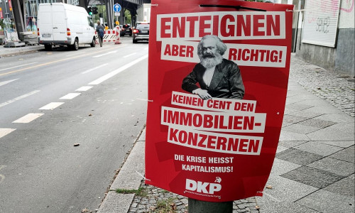 Wahlplakat für die DKP (Archiv)