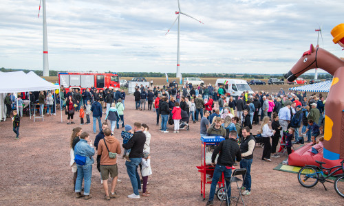 Einweihungsfeier des Windparks Söllingen am 17. September.