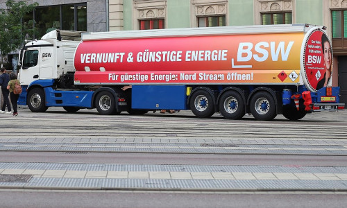 BSW-Wahlkampf-Truck am 03.09.2026