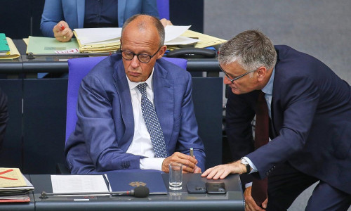 Friedrich Merz und Stefan Kornelius (Archiv)