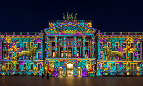 Auch das Schloss ist beim Festival of Lights dabei.