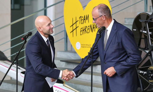 Ronald "Ronny" Rauhe und Friedrich Merz am 03.09.2026