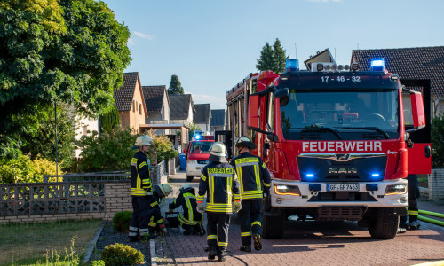 Die Feuerwehr war in Rühen bei einem Garagenbrand im Einsatz.