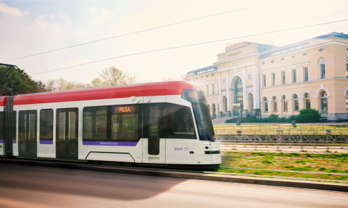 Simulation: So könnte es aussehen, wenn die neuen Stadtbahnen durch Braunschweig fahren.