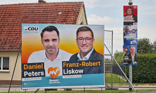 Wahlplakate für die Landtagswahl 2026 in Mecklenburg-Vorpommern (Archiv)