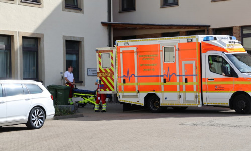 Der Umzug von Patienten wird vorbereitet.