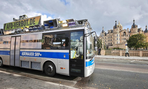 Demo für AfD-Verbot vor dem Landtag von Mecklenburg-Vorpommern am 20.09.2026