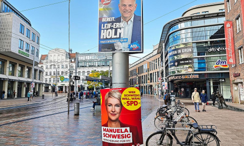 Wahlplakate für die Landtagswahl 2026 am 20.09.2026