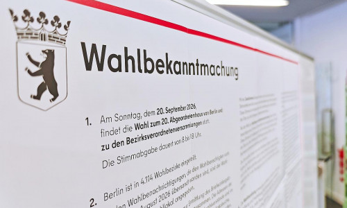 Wahllokal am 20.09.2026