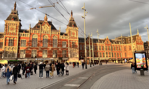 Der Bahnhof von Amsterdam.