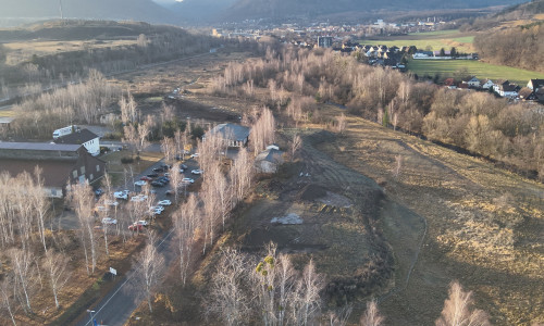 Das Gelände der Altlast von Oben mit Blick in Richtung Süden.     